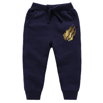 春秋季韩版束脚男童运动宽松裤子