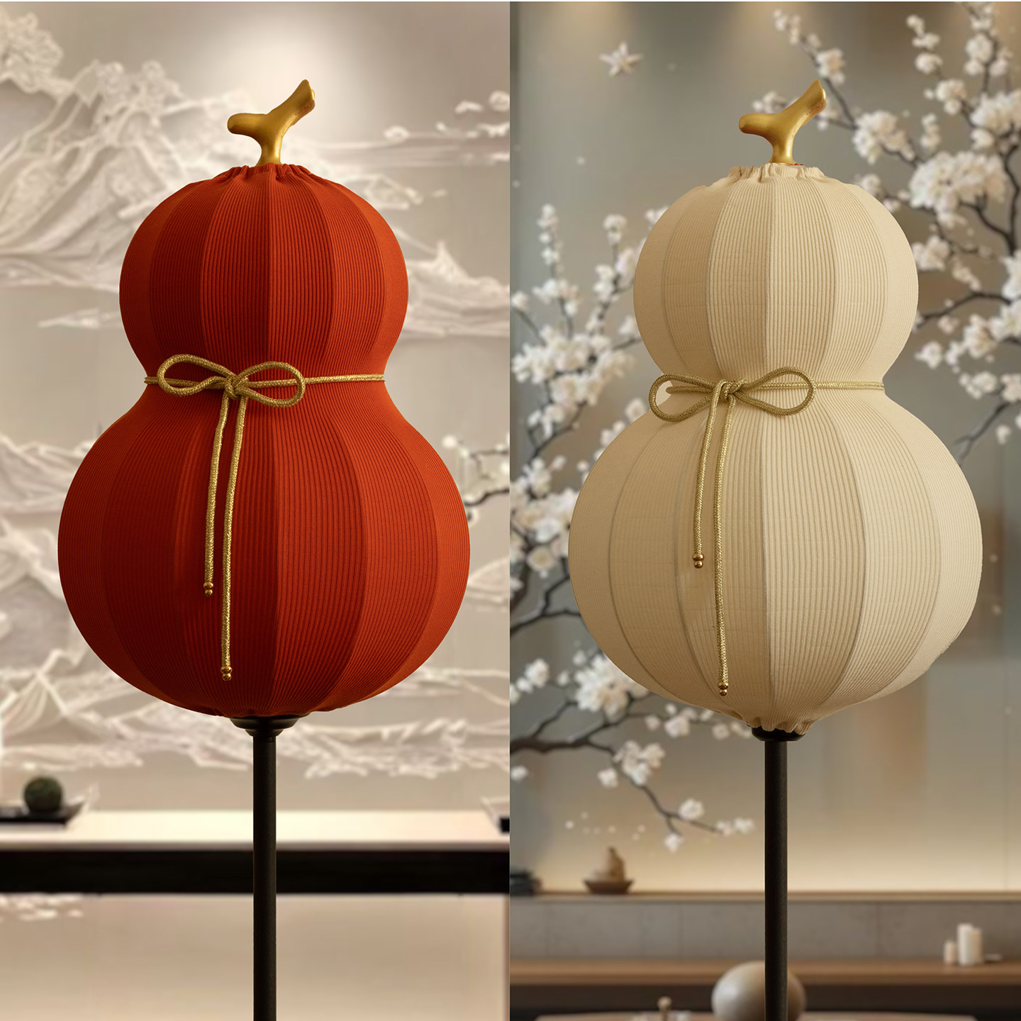 落地灯客厅沙发旁边高级感创意中古风灯具茶室卧室新年装饰氛围灯