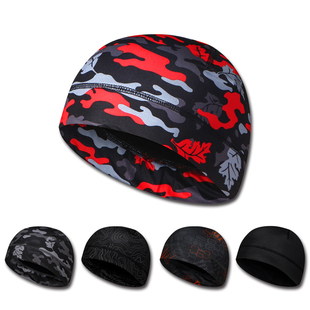 冬季运动帽男女士抓绒帽健身跑步保暖帽登山骑行滑雪包头迷彩帽子