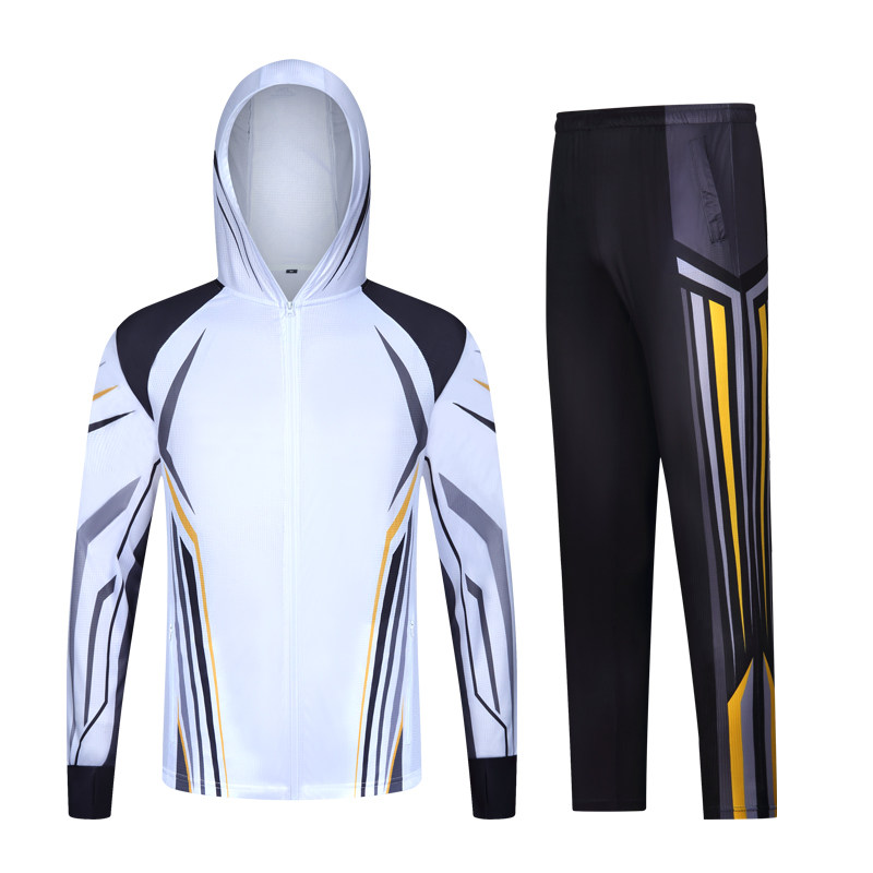 时尚钓鱼服套装夏季男款冰丝海钓垂钓服装速干衣透气户外防晒衣服