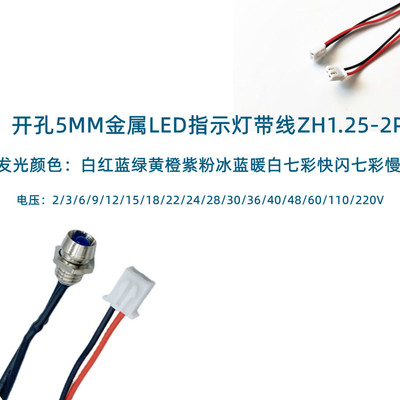 开孔5MM金属LED指示灯