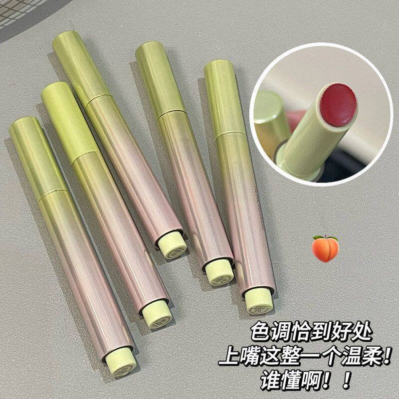 粉黛轻纱丝绒口红雾面丝滑低饱和哑光唇釉素颜显白按压口红笔彩妆