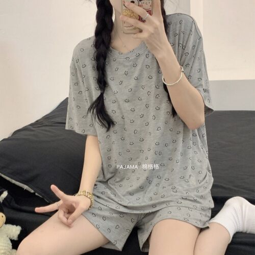 卡仙米女莫代尔薄款家居服