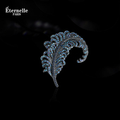 Eternelle法国永恒繁星之羽胸针高档轻奢配饰领针复古气质女胸花