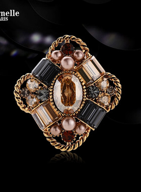 法国Eternelle巴洛克宫廷复古胸针高档女配饰领针2025年新款胸花