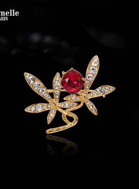 Eternelle法国永恒奥地利水晶胸针高档精致别针胸花配饰生日礼物