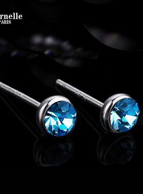 法国Eternelle时尚耳钉简约女小巧  韩版耳饰银针气质耳环冷淡风