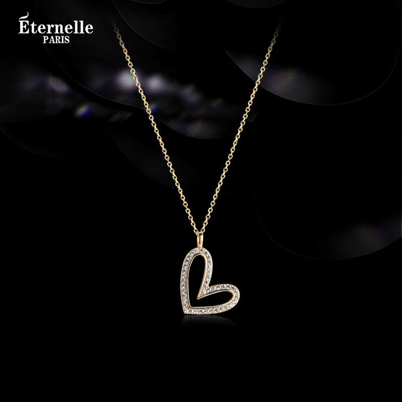 法国Eternelle小众设计感爱心项链轻奢高级感锁骨链女生日礼物