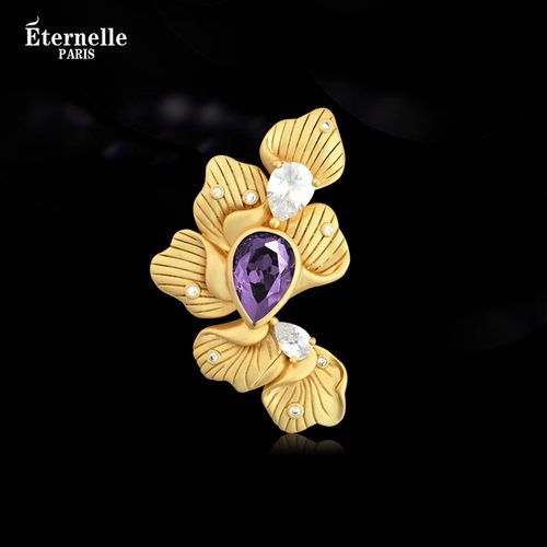 Eternelle精致小巧紫藤花胸针