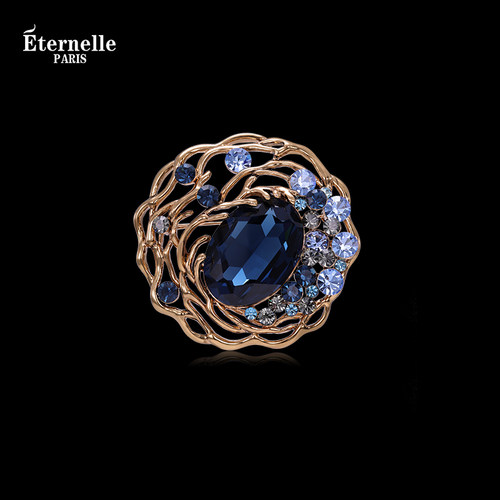 Eternelle花漾年华水晶胸针