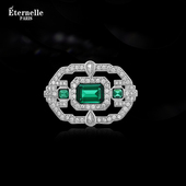 Eternelle赞比亚古典元 素胸针精致小巧百搭领针配饰秋冬别针胸花