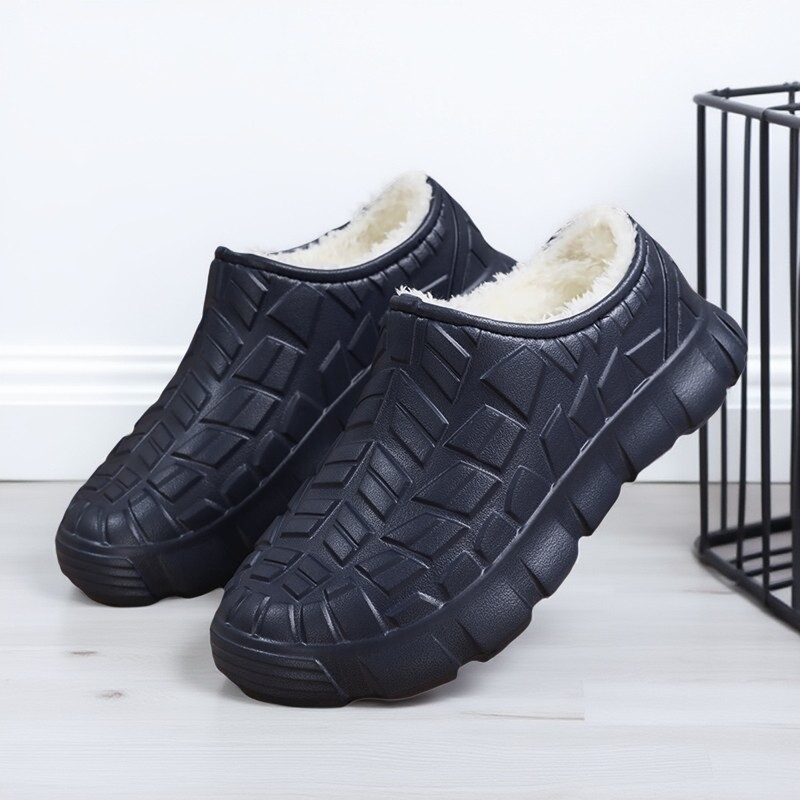 秋冬防滑防水防油厨师鞋加绒包头拖男士保暖套脚厚底棉鞋厨房鞋男,流行男鞋,单鞋,淘宝优惠券,粉丝福利购,淘宝优惠卷
