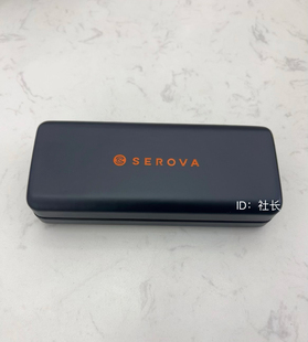 施洛华眼镜盒SEROVA近视眼镜盒眼镜布翻盖便携眼镜收纳盒原装正品