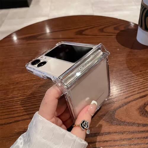 适用OPPOFindN3Flip折叠屏手机壳FindN2Flip中轴保护超透明硬壳5g