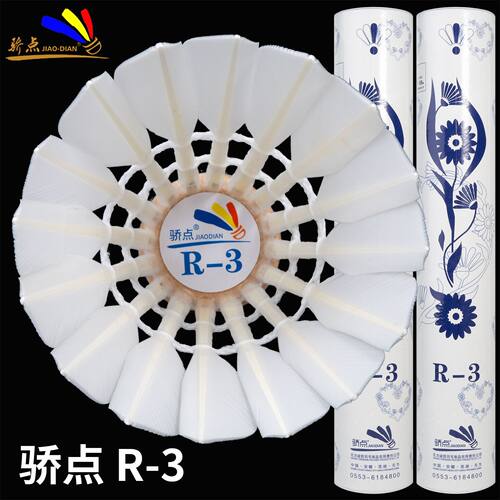 骄点R3羽毛球鹚鸪鸭中方12只装焦点r3飞行稳定训练比赛球媲美亚6