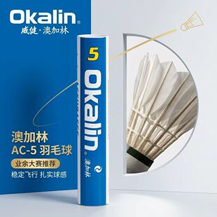 【1筒优惠装】 鹚鸪鸭全圆 威健澳加林羽毛球AC5号Okalin