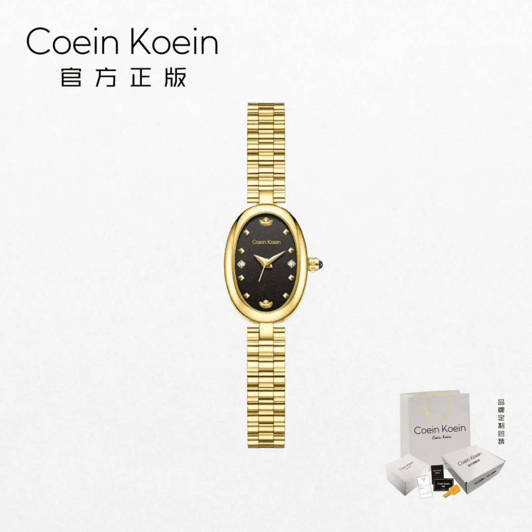 CoeinKoein官方正版CK2799小元宝复古小众轻奢金色女士手腕表