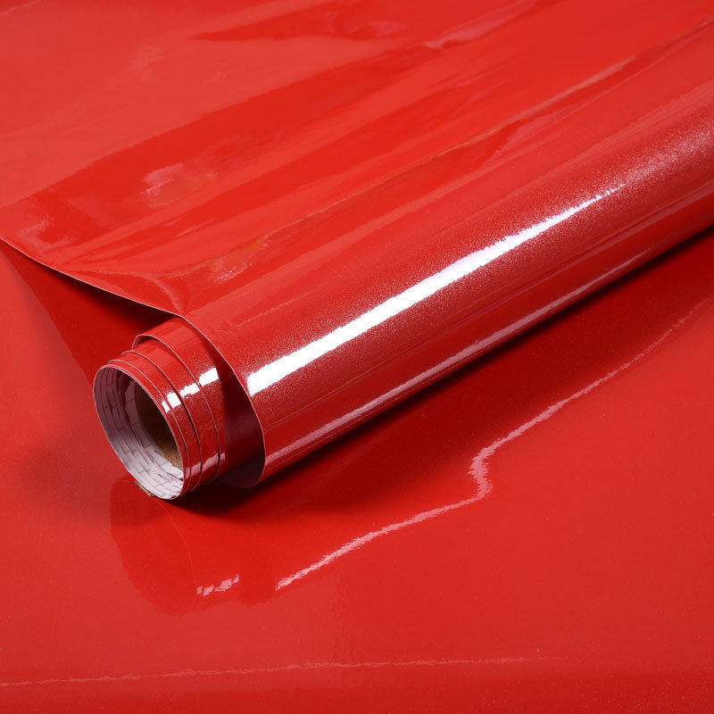 红色墙纸自粘防水防潮厨房桌面衣柜加厚烤漆亮面贴纸橱柜家具翻新,家居饰品,软装墙贴,淘宝优惠券,粉丝福利购,淘宝优惠卷