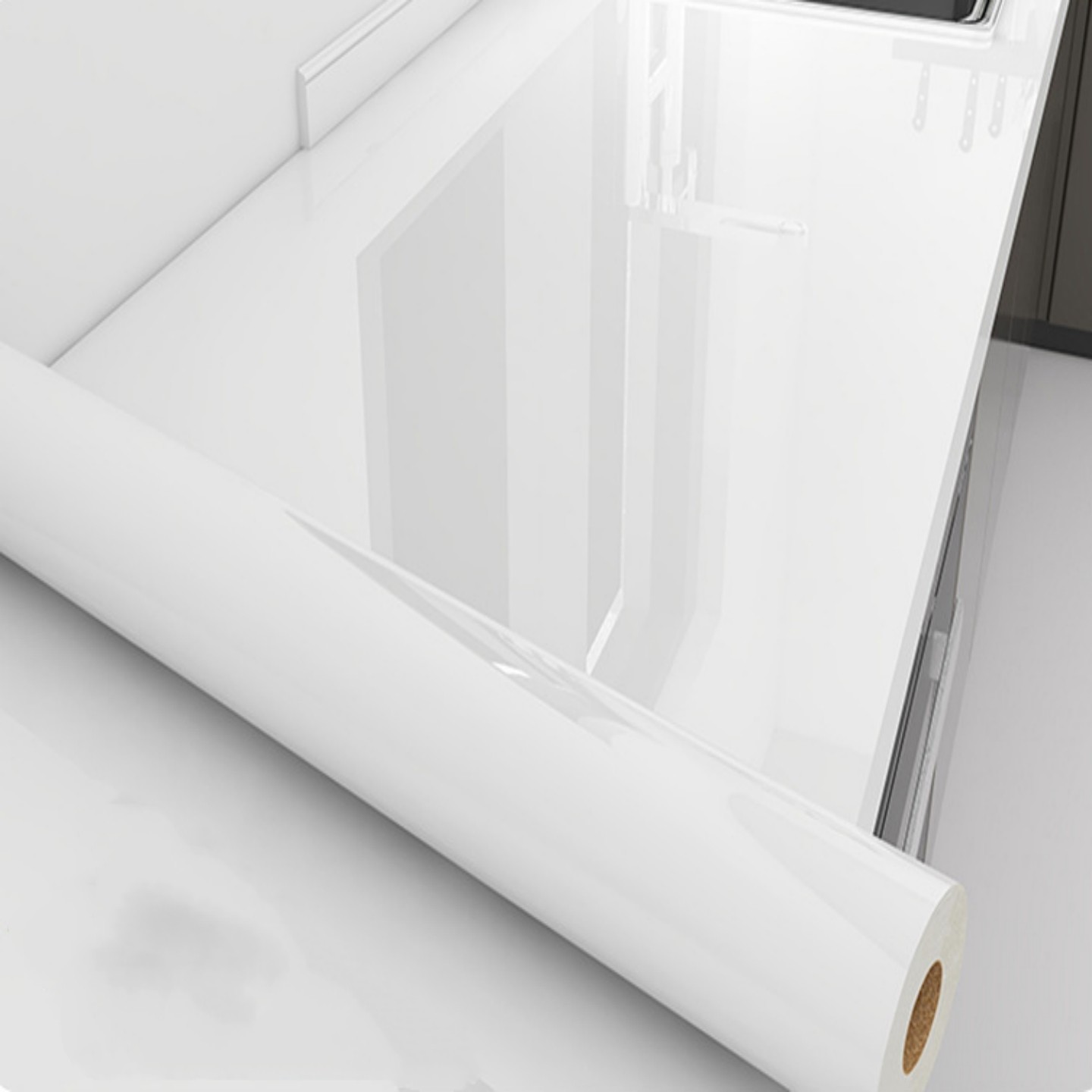 纯白烤漆PVC自粘式墙纸厨房防油贴纸灶台台面防水贴膜翻新防潮,家居饰品,软装墙贴,淘宝优惠券,粉丝福利购,淘宝优惠卷