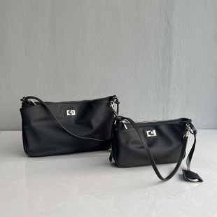 休闲轻便腋下包麻将包 真皮配牛津布时尚 尾货 外贸出口订单清仓