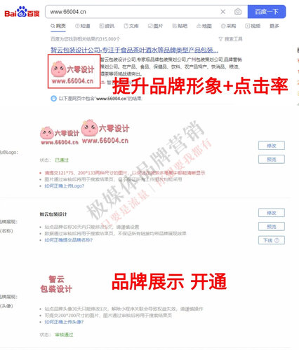 网站百度logo权限开通 品牌展现快速收录权限申请开通展示点击率