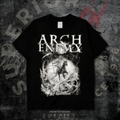 Arch 复古高街风上衣夏季 Enemy摇滚乐队骷髅印花短袖 T恤男女美式