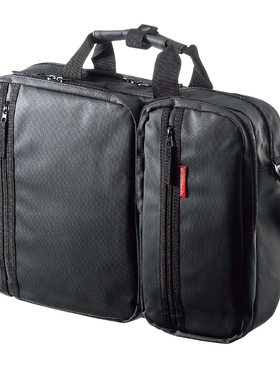 日本SANWA防水笔记本电脑包双肩背包15.6寸大容量手提3WAY公文包