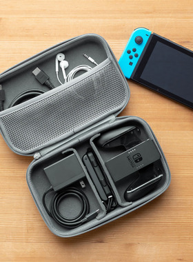 日本SANWA数码收纳盒硬质多功能数据线收纳包充电器鼠标移动电源线收纳包YKK拉链耳机U盾充电宝手机保护盒