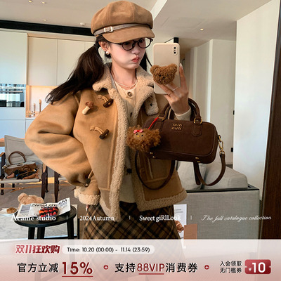 Acaine复古经典格纹毛呢半裙