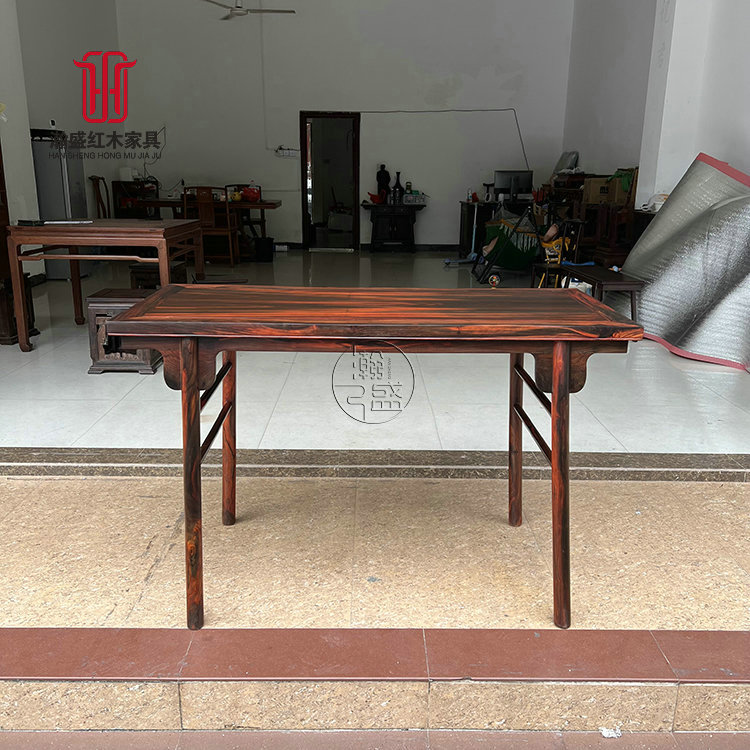 红木家具老挝大红酸枝木条案书桌交趾黄檀画案写字桌古典案几