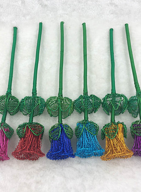 大玫瑰铝丝造型家居摆件装饰品