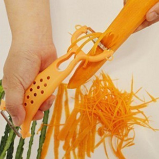 不锈钢多功能双头削皮刀削皮器 蔬果刮皮刀刨丝器 厨房小工具