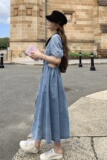 现货主推2024夏季新款牛仔连衣裙160-5336-P125188，女装连衣裙，浙宝160