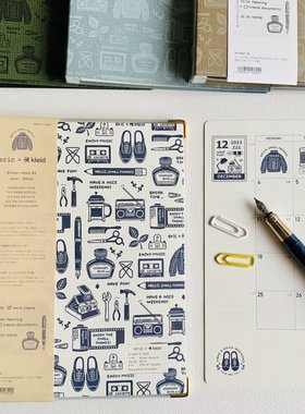 现货日本kleid eric联名A5可拆卸活页本2024手帐6环20孔