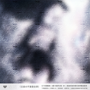 【双署名不重叠全屏】情侣闺蜜原创扭蛋头像设稿酷帅风格混叠水印