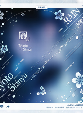 【京都信雨】稿风日漫情侣异形水印框套组适配原创扭蛋头像oc设稿