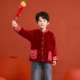 儿童拜年礼服 国风外套 兴业堂进口丝绒|男童唐装 新年圣诞中式