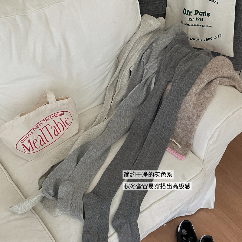 秋冬纯色显瘦连裤袜打底袜