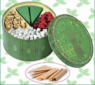 日本 本高砂屋 薄脆巧克力夹心蛋卷礼盒 盒装 118枚(52袋)