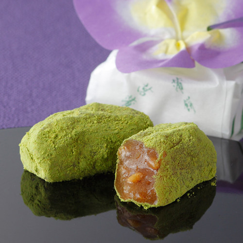 日本吉兆庵菖蒲饼胡桃碎黑蜜饼