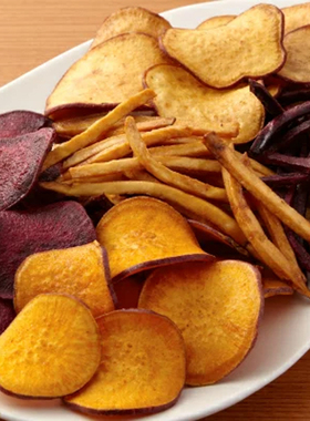 日本 甜芋X紫芋X马铃薯芋三味薄脆 盒装 520g