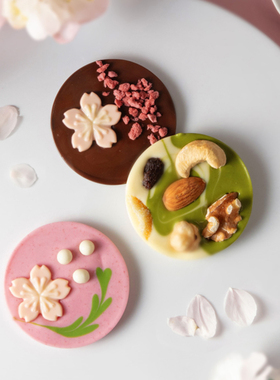 日本 春季限定 樱花巧克力排 盒装 6枚