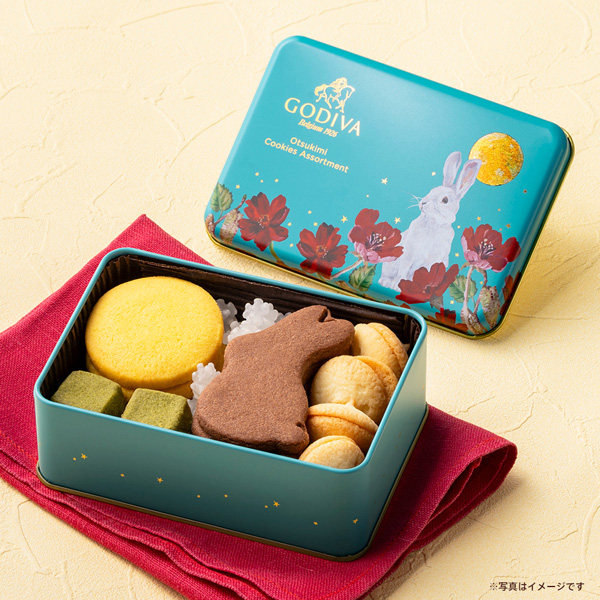 日本 中秋限定 GODIVA 月见白兔曲奇礼盒 盒装 5种类