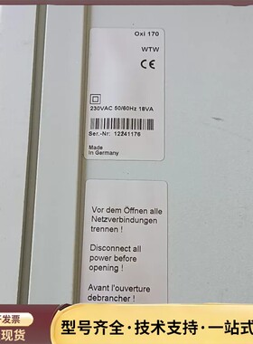 WTW Oxi170变送器，单主机没有传感器，通电测试开机询价