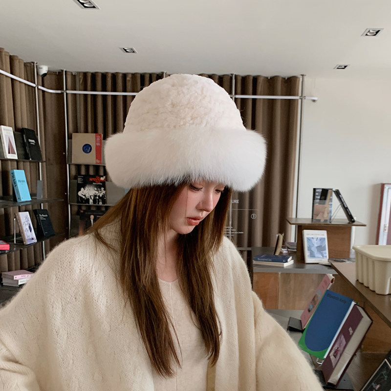 礼帽女式新品狐狸毛帽子气质