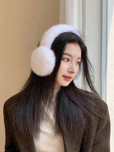 水貂毛韩版保暖毛绒折叠