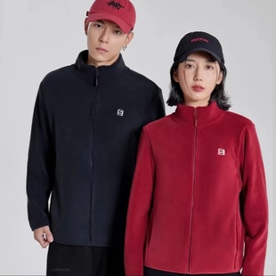 绒嬷嬷2069云感外套男女奥粒绒立领拉链开衫加厚学生校服保暖上衣