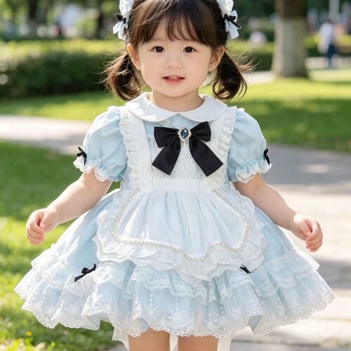 宝宝生日儿童四季连衣裙宝宝纱裙女童洛丽塔吊带夏季新款礼服