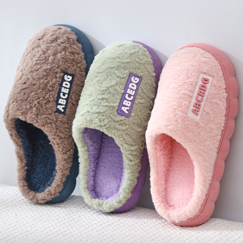 家居棉拖鞋女室内加绒外穿保暖