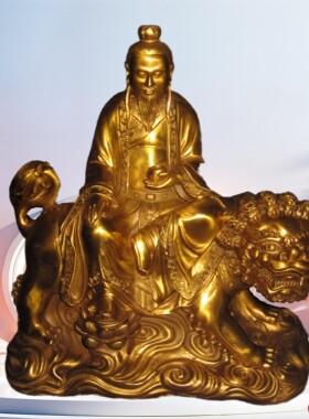太乙救苦天尊真人纯铜佛像